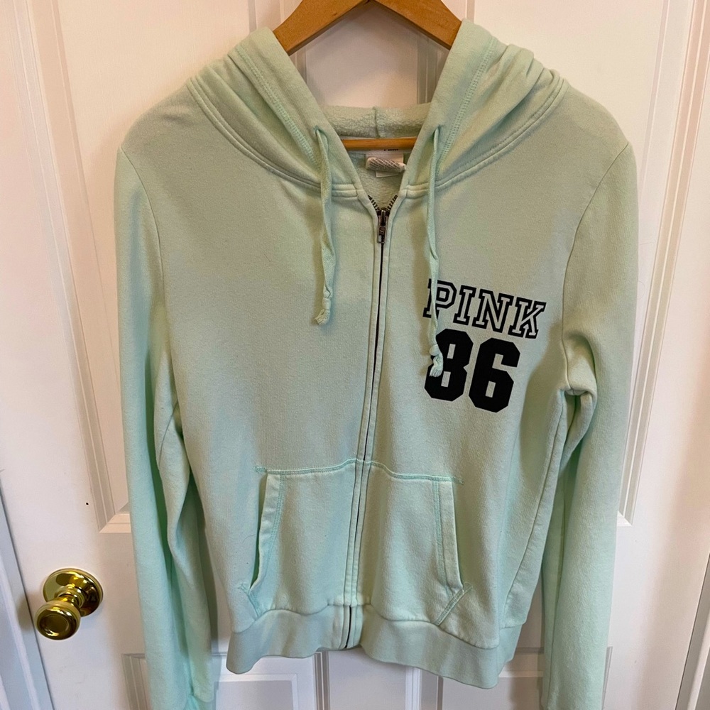 VS PINK full zip hoodie.  Size Medium.
